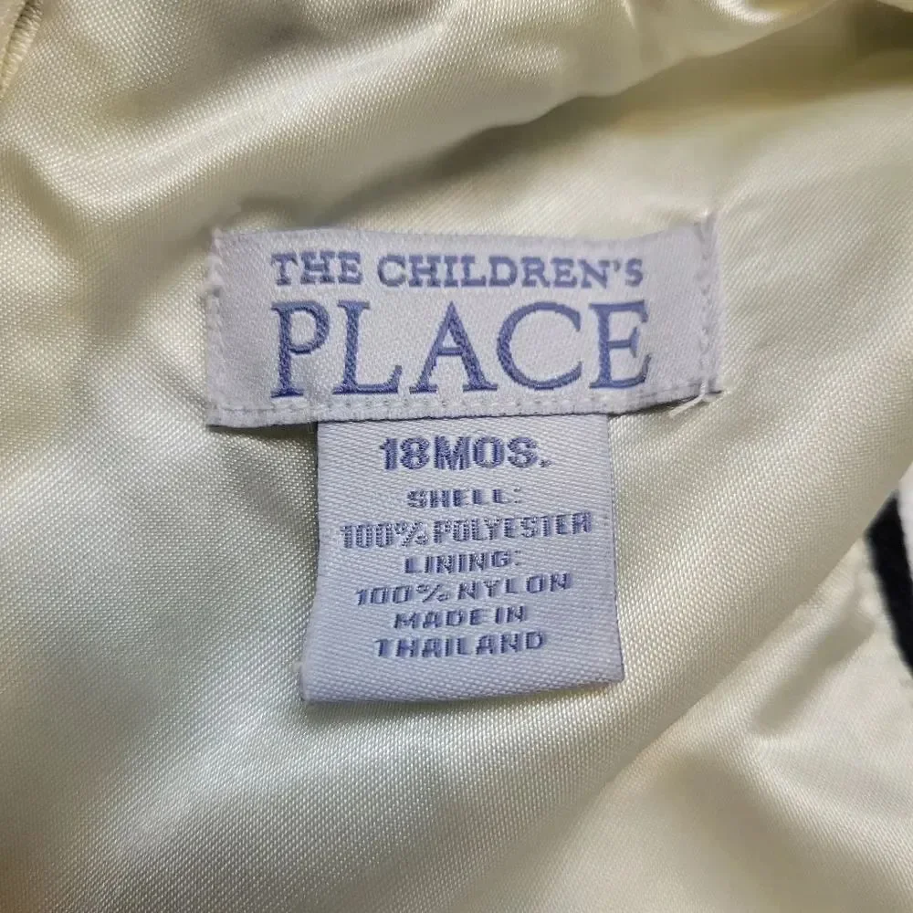 The Children's Place Black and White Girls Cow Print Shift Dress Y2K